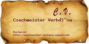 Czechmeister Verbéna névjegykártya